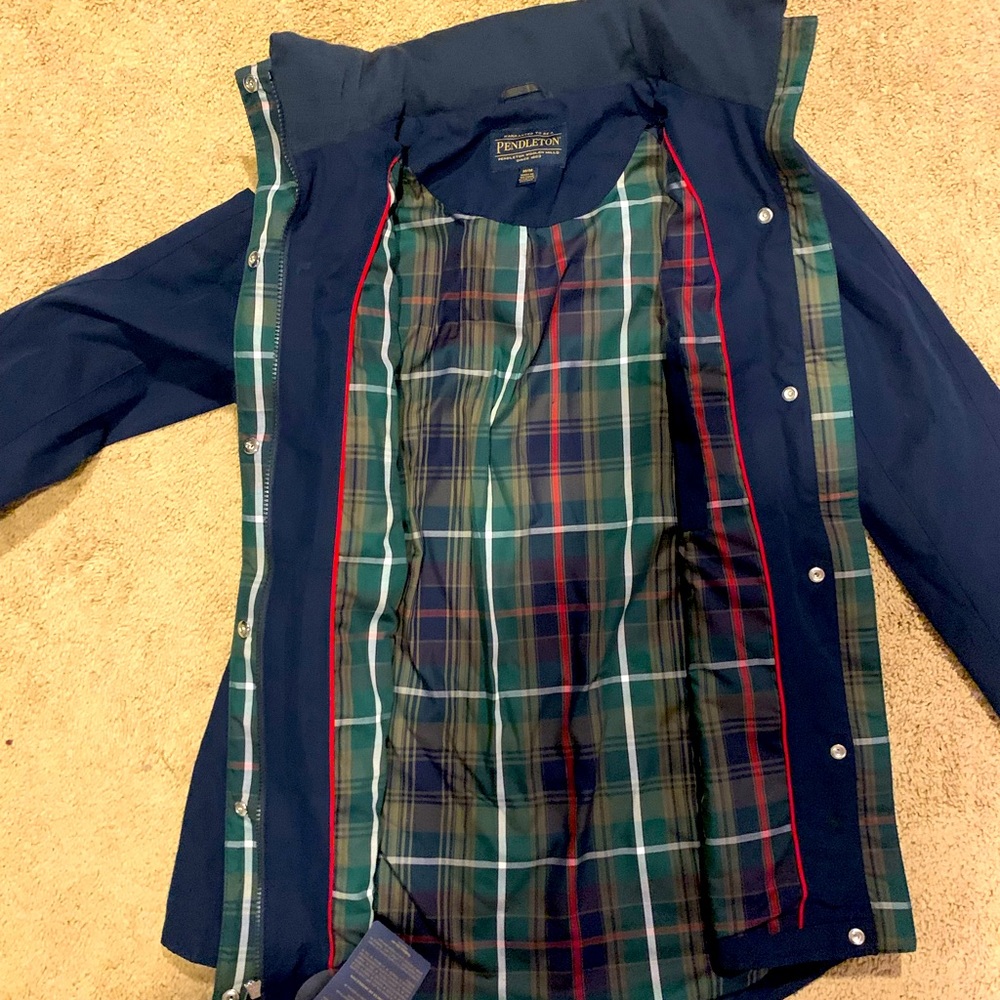 Brand new Pendleton Navy raincoat